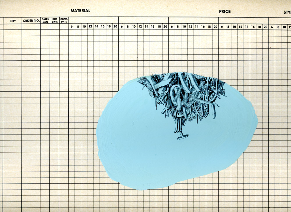 Language Piles - drawing series